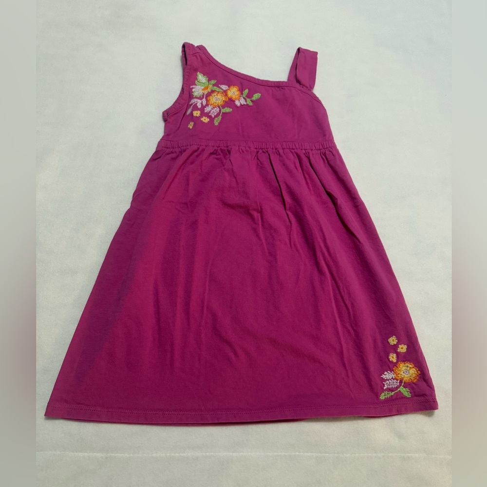 Pink Dress with Embroidered